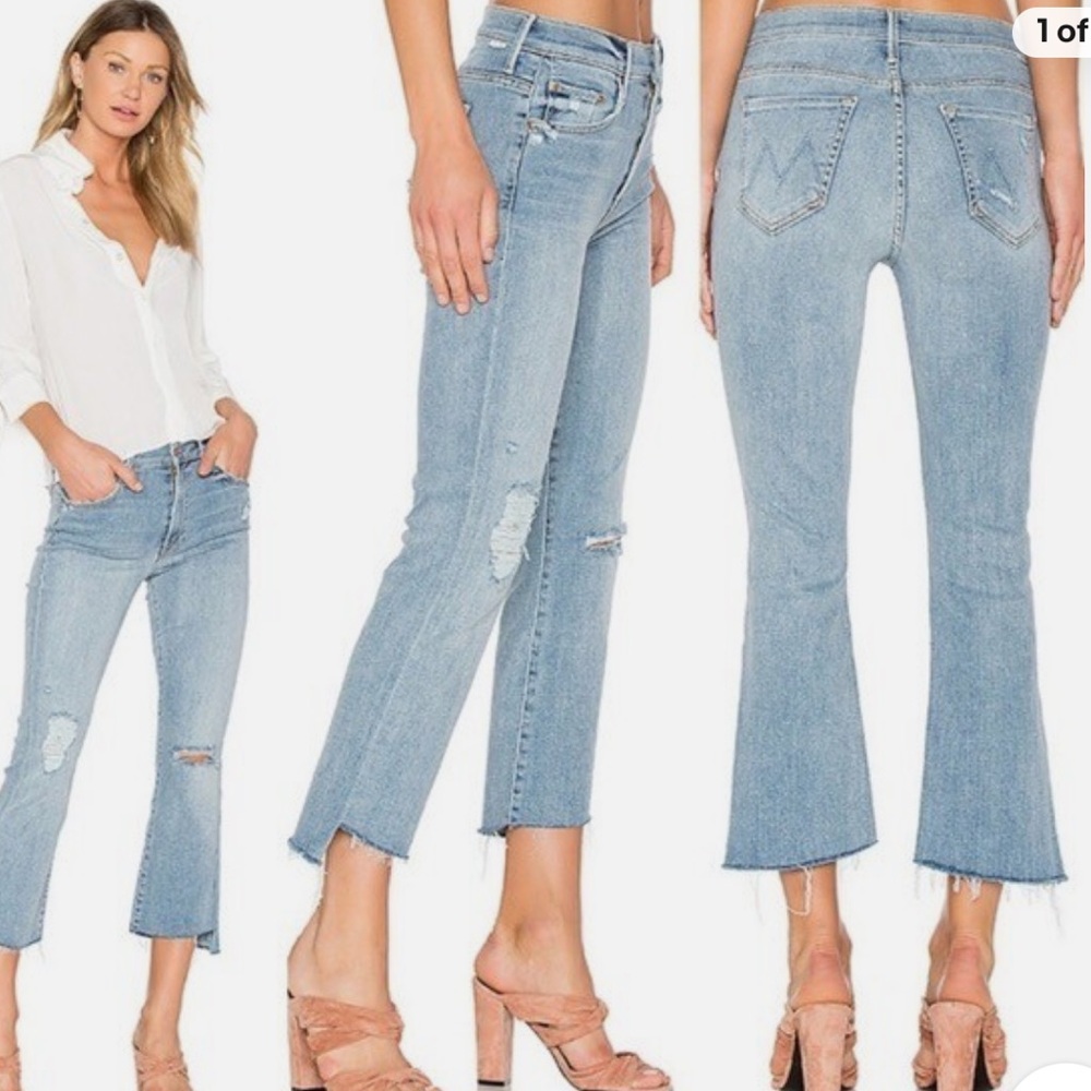 MOTHER insider crop.step fray chatterbox Women’s 24